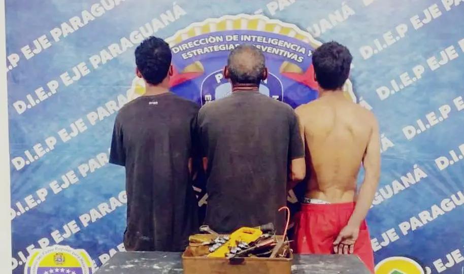 Diep Paraguaná captura en flagrancia a tres elementos por hurto en Punto Fijo