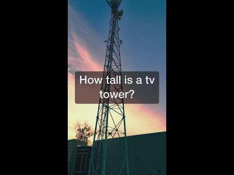 Drone shot: How tall is a TV tower?