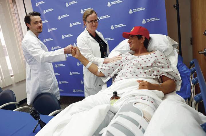 Kauai lifeguard thankful to be alive after shark bite