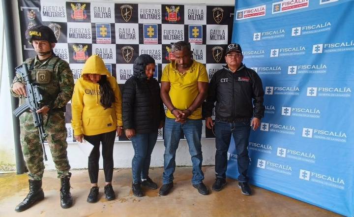 Fueron capturados tres sujetos que apoyaban las actividades logísticas del GAO