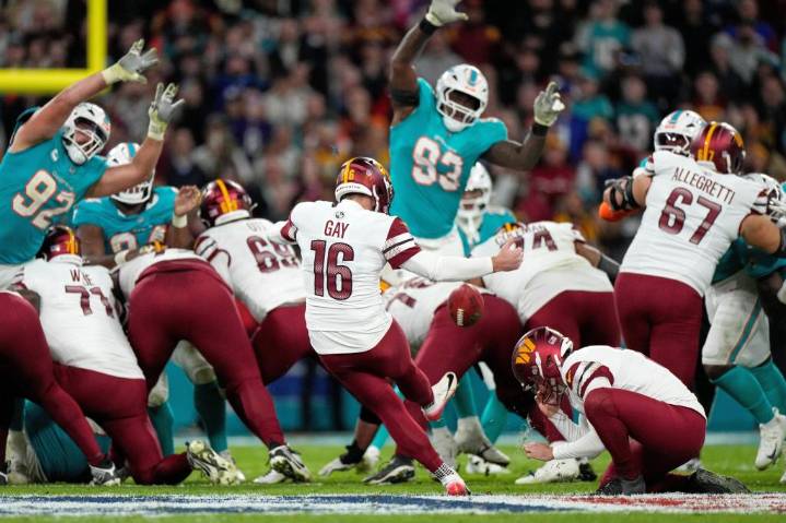 Jake Moody llega a Commanders desde el equipo de práctica de Bears para reemplazar a Matt Gay