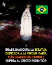 Acaban de inaugurar una imponente estatua en Brasil