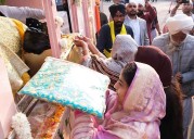 350th Martyrdom Day of Sri Guru Tegh Bahadur Ji: Sangat Warmly Welcomes Nagar Kirtan on Arrival in Ferozepur