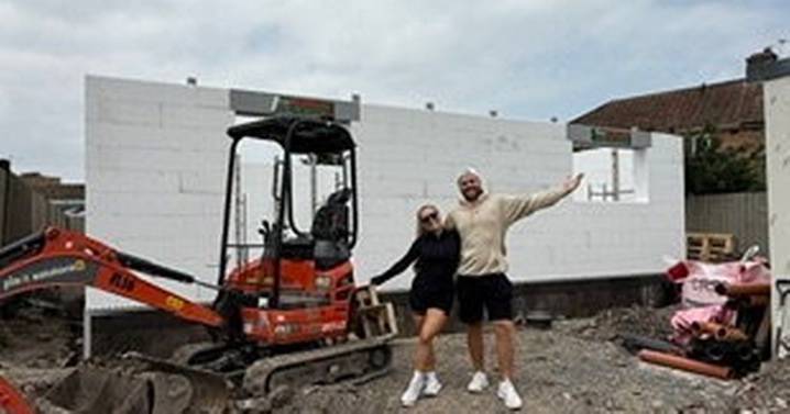Couple building house out of polystyrene 'will save £100,000'