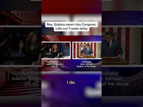 Rep. Grijalva sworn into Congress; calls out 7