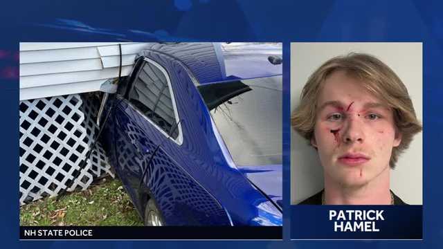 Gilmanton teen crashes into home in New Hampton after fleeing traffic stop, NHSP say