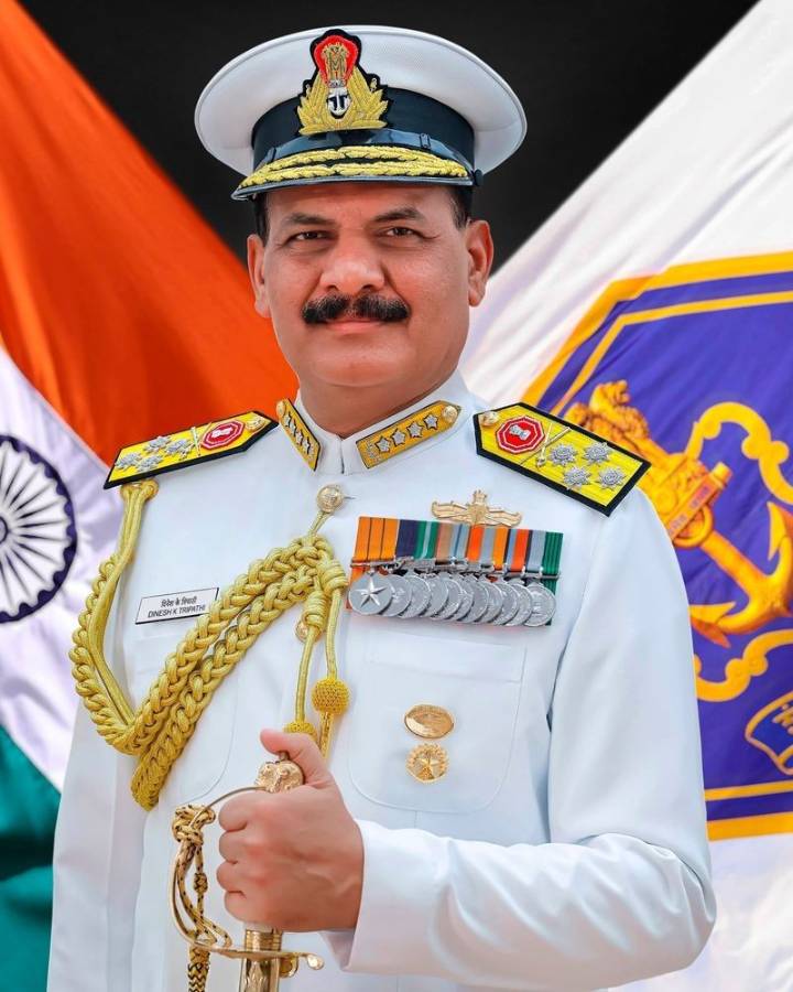 Navy Chief Admiral DK Tripathi on week