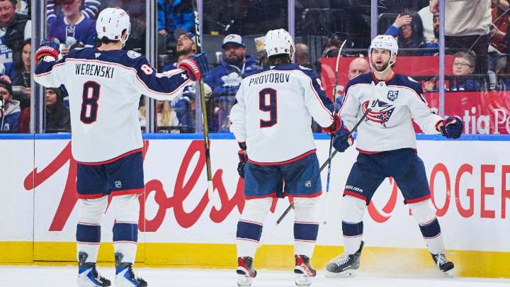 Maple Leafs fall in OT to Fantilli, Blue Jackets