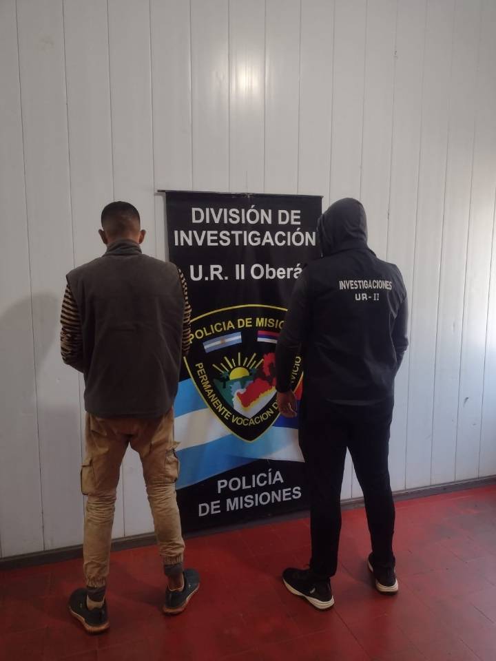 Oberá: Cayó un ladrón acusado de dos robos perpetrados en un estudio de arquitectura y en un CAPS