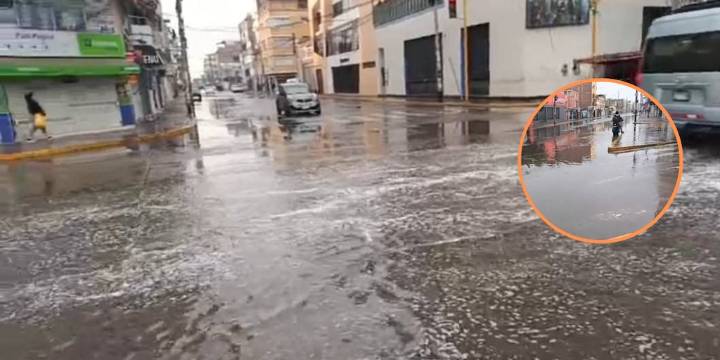 Calles anegadas y viviendas afectadas tras cuatro horas de lluvia en Chiclayo: conoce el pronóstico para los siguientes días