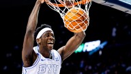 BYU Hoops Crushes Holy Cross, Extends Home