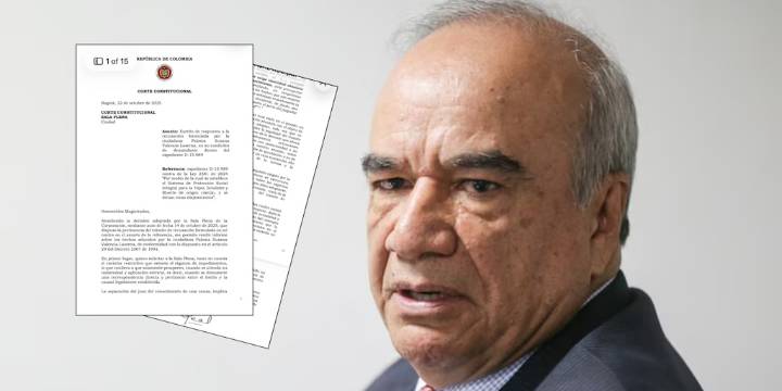 Corte Constitucional recibió expediente clave de Colpensiones para decidir si aparta o no a Héctor Carvajal del debate de la reforma pensional