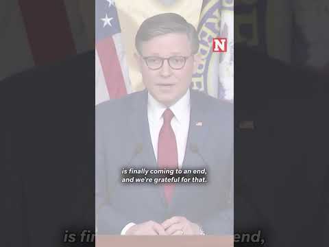 Mike Johnson Says Longest Government Shutdown Is 'Finally Coming to an End'