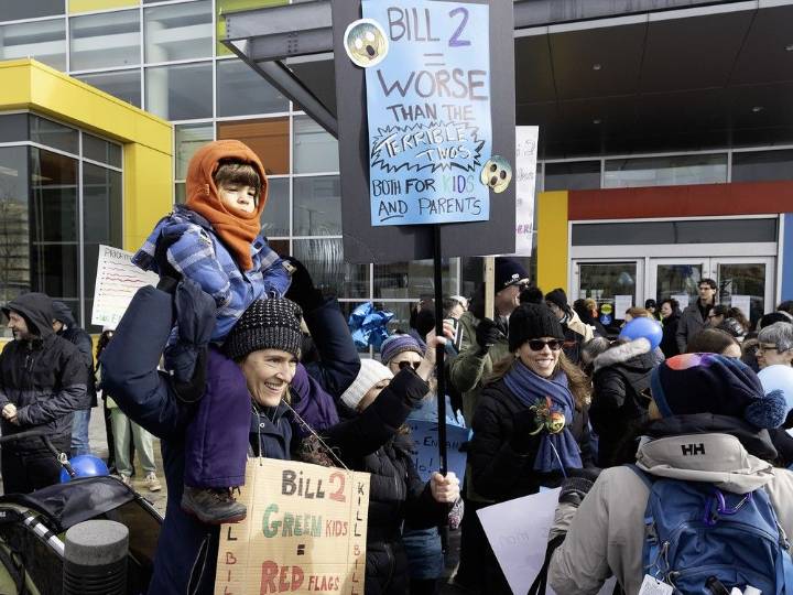 Pediatricians protesting Bill 2 say 'everybody suffers' when preventive care is ignored