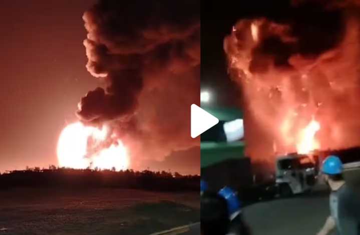 El video de la explosión e incendio en el parque industrial de Ezeiza: hay varios heridos
