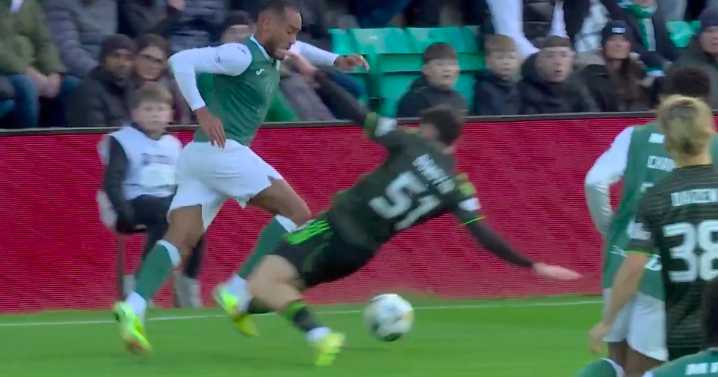 Colby Donovan lands Celtic red card verdict from ex SFA ref as 'reckless' tackle splits the pundits