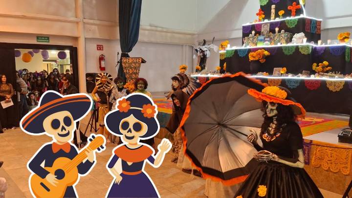 CCH celebra el Día de Muertos con altar y Prepa Diurna con concurso de catrinas