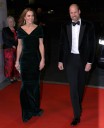 Cele|bitchy | Princess Kate wore green velvet Talbot Runhof to the Royal Variety show