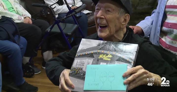 Maryland World War II veteran celebrates 100th birthday at VA medical center