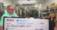Irving Cares food pantry receives $1,000 donation from Tom Thumb Albertsons, CBS Texas