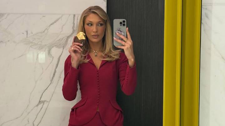 Bella Hadid Returns To Her Office Siren Roots