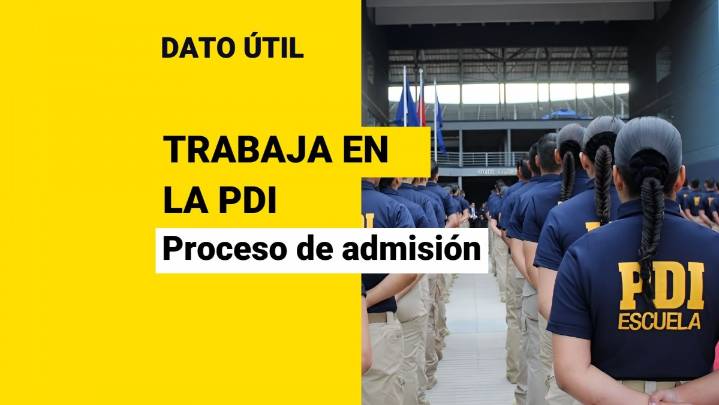 ¿Te gustaría trabajar en la PDI? Así puedes postular al proceso de admisión de aspirante a Oficial Policial Profesional de Línea