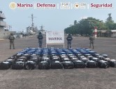 Asegura Marina 2.5 toneladas de cocaína frente a costas de Michoacán