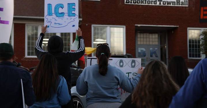 100 people protest Catawba County NC police, ICE partnership
