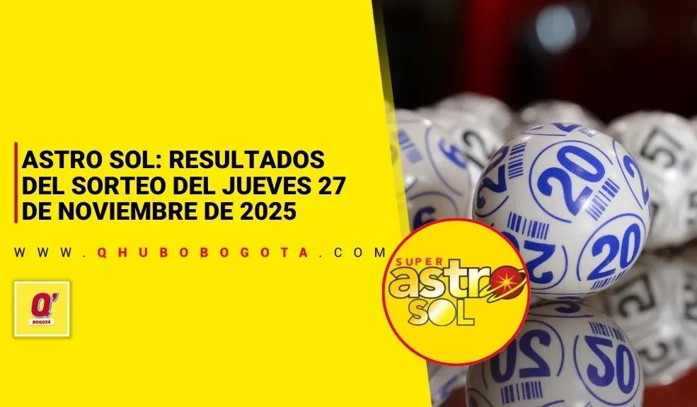Astro Sol: resultados sorteo del jueves 27 de noviembre