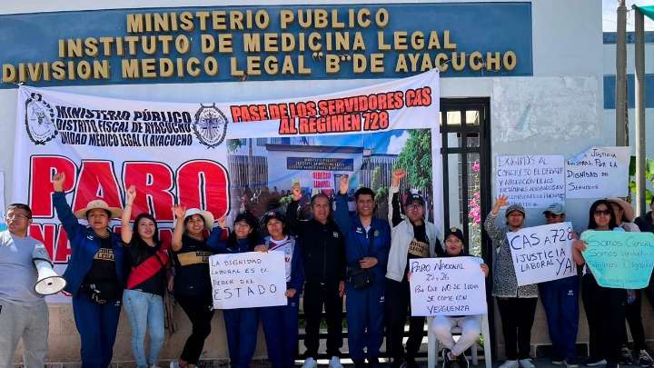 Gremios del Ministerio Público exigen igualdad salarial y pase al régimen 728