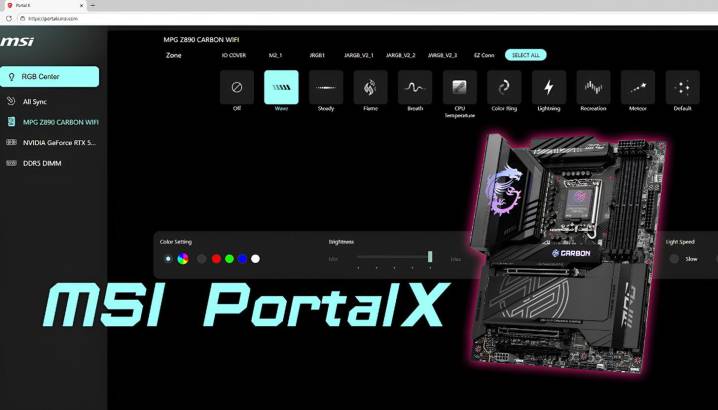 MSI Introduces Portal X, A Lightweight Browser-Based Tool To Control Lighting On MSI Hardware