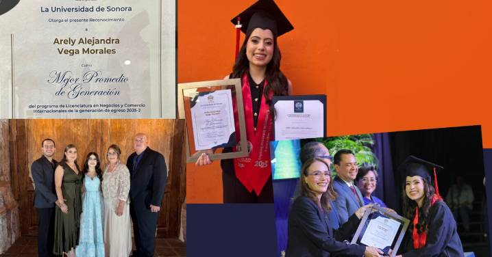 UNISON reconoce joven cananense por mejor promedio de generación