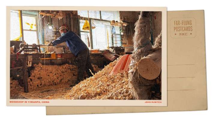 Greetings from Yimianpo, China, where artisans carve Russian nesting dolls