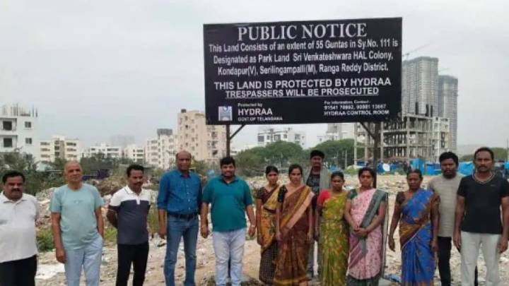 HYDRAA reclaims 4 acres of land worth Rs 700 cr in Kondapur