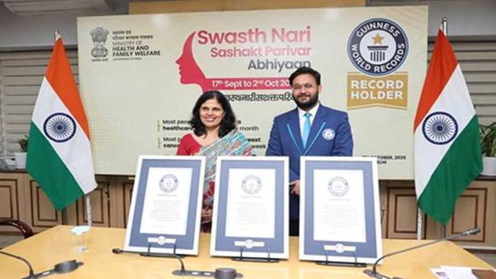 India Achieves Three Guinness World Records Through ‘Swasth Nari, Sashakt Parivar’ Initiative
