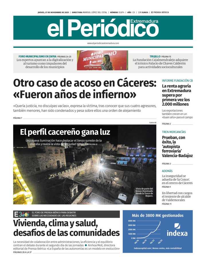 Consulta la portada correspondiente al día 27 de noviembre de 2025