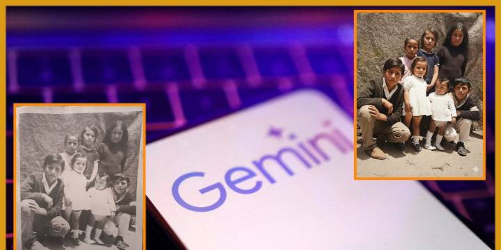 Aprende a restaurar el antiguo retrato familiar con Gemini y vuélvelo una nueva fotografía digital
