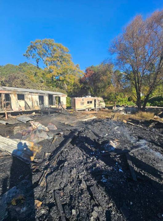 Photos: Home, camper burned in Spartanburg County fire