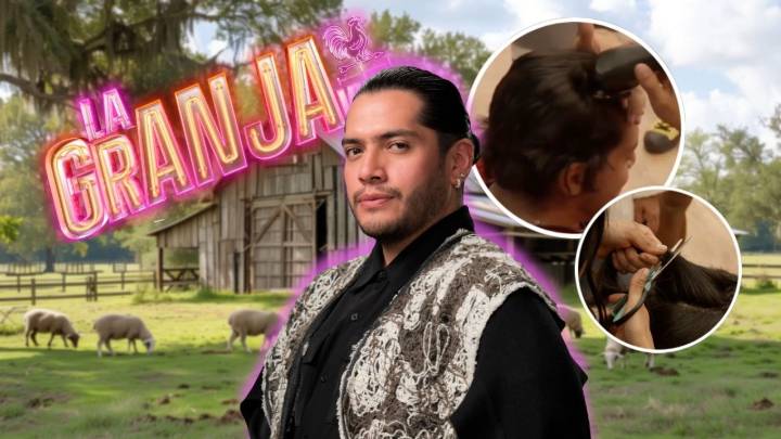 César Doroteo cumple su promesa y se rapa tras salvarse de la eliminación en La Granja VIP