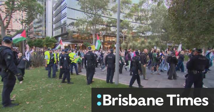 Protest at major defence expo in Sydney