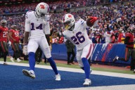 Josh Allen throws for three TDs, runs for three more in Bills’ win over Buccaneers