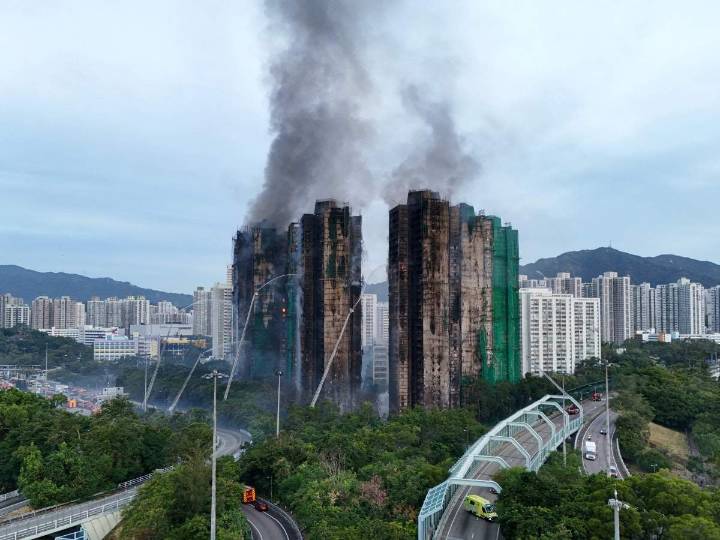 Hong Kong: al menos 65 muertos en incendio de torres en Tai Po