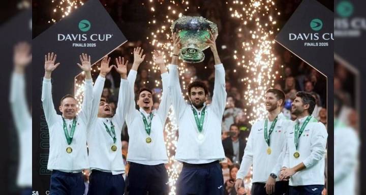 Italia logra tricampeonato histórico de la Copa Davis en Bolonia
