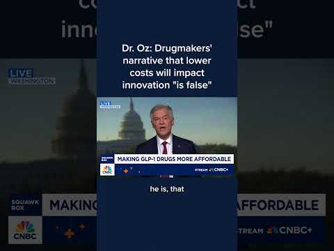 Dr. Oz: Drugmakers' narrative that lower costs will impact innovation 'is false'