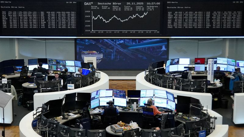 European stocks fall as traders worry about  tech