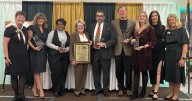 Community members honored at the Martinsburg-Berkeley County Chamber of Commerce dinner meeting