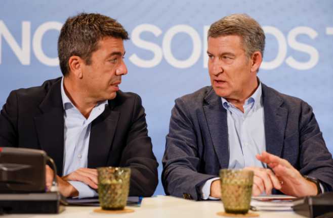 Mazón anunciará este luns o seu futuro político tras as conversas con Feijóo deste domingo