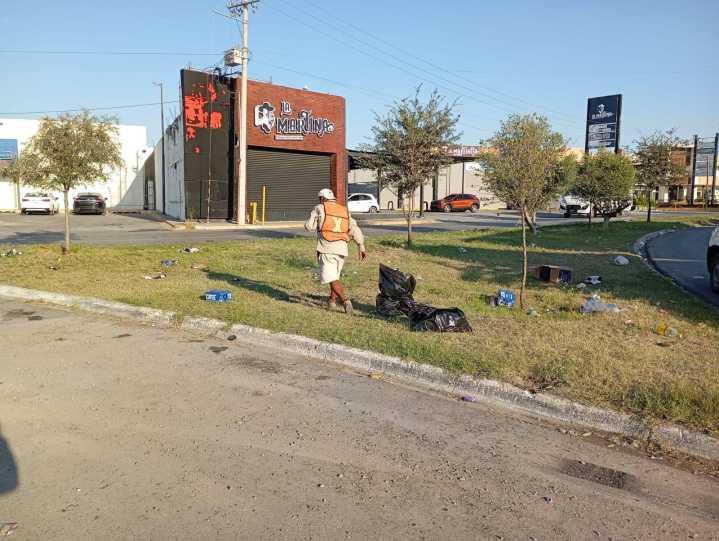 Reynosa limpia tras las celebraciones del 31 de octubre