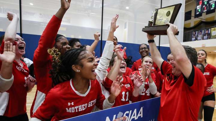 Mother Seton girls volleyball captures first Non-Public B state title in program history