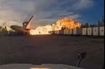 Dashcam video captures UPS plane crash in US that killed seven
